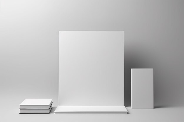 Mockup de conjunto de papelería en blanco creado con IA generativa