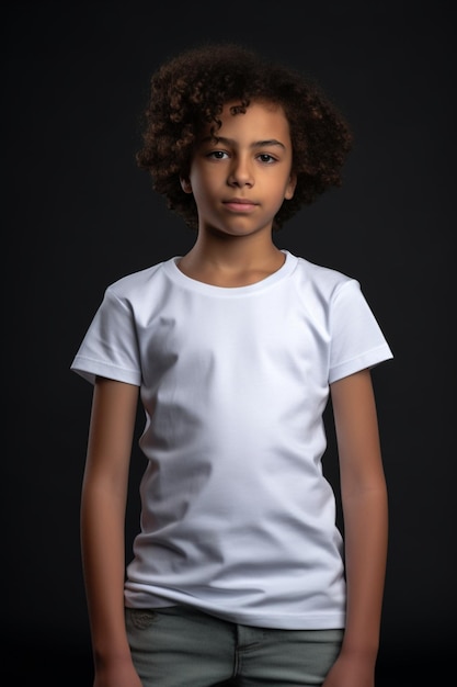 Mockup de camiseta branca menino e menina 2023 somente foto