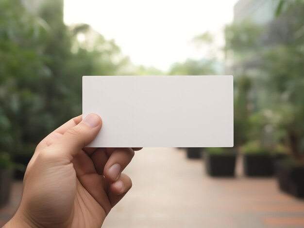 Foto mockup de cartão de visita profissional gerado pela ia