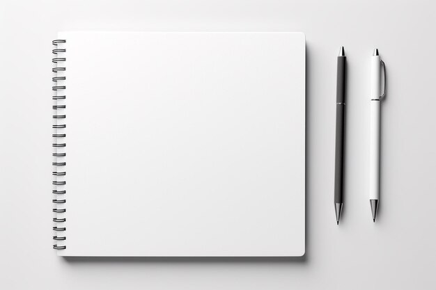 Mockup de conjunto de papelaria em branco criado com IA geradora