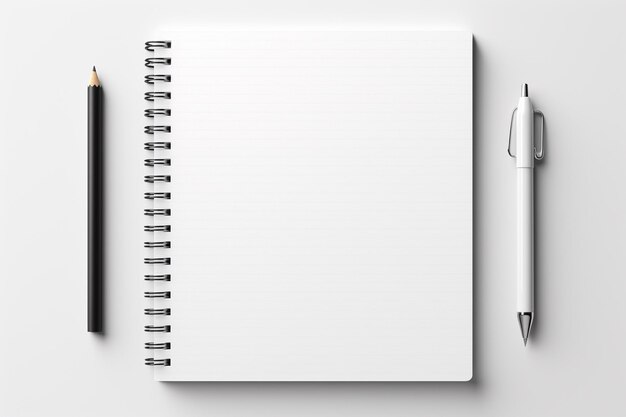 Mockup de conjunto de papelaria em branco criado com IA geradora