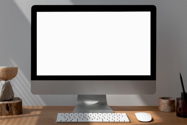 Mockup de fundo da tela do computador pessoal