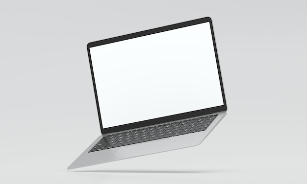 Foto mockup de laptop no ar