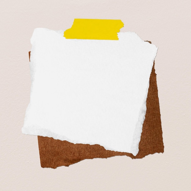 Mockup de papelão png nota adesiva design transparente