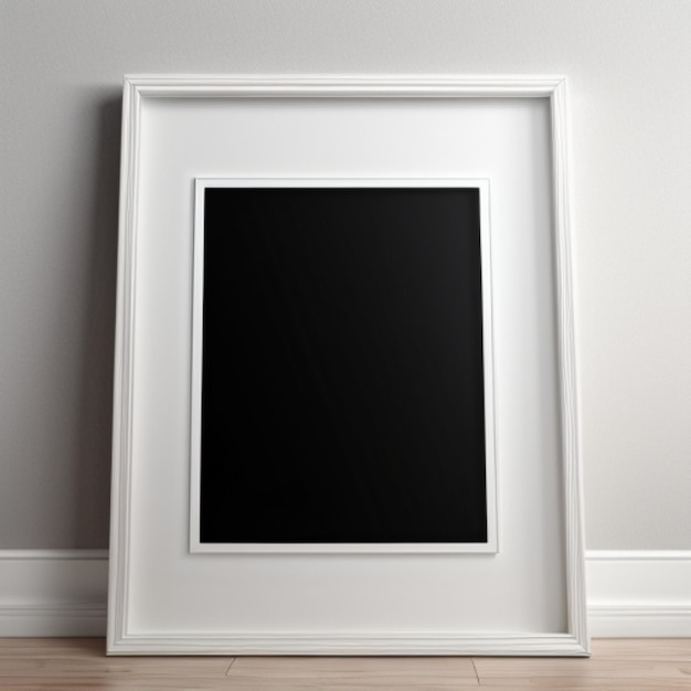 Foto mockup de quadro vazio de fundo interior moderno