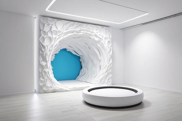 Mockup de sala sensorial Espaço branco em branco