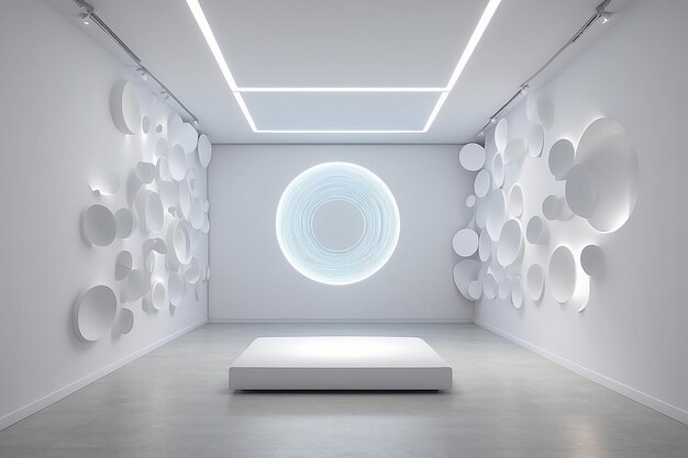 Mockup de sala sensorial Espaço branco em branco