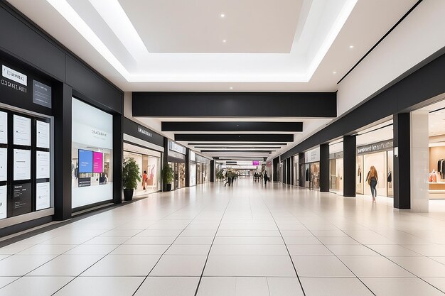 Foto mockup de sinalização de diretório de shopping com espaço branco vazio para colocar seu projeto