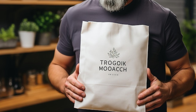 Foto mockup der tote-tasche