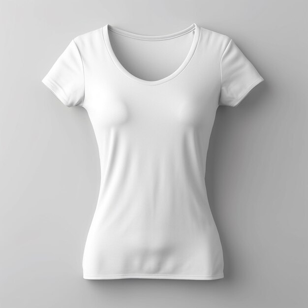 Mockup-Design für ein leeres weißes T-Shirt, generiert von KI