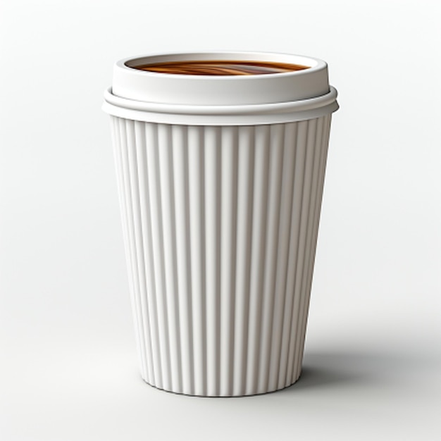 Mockup einer einfachen weißen Kaffeetasse