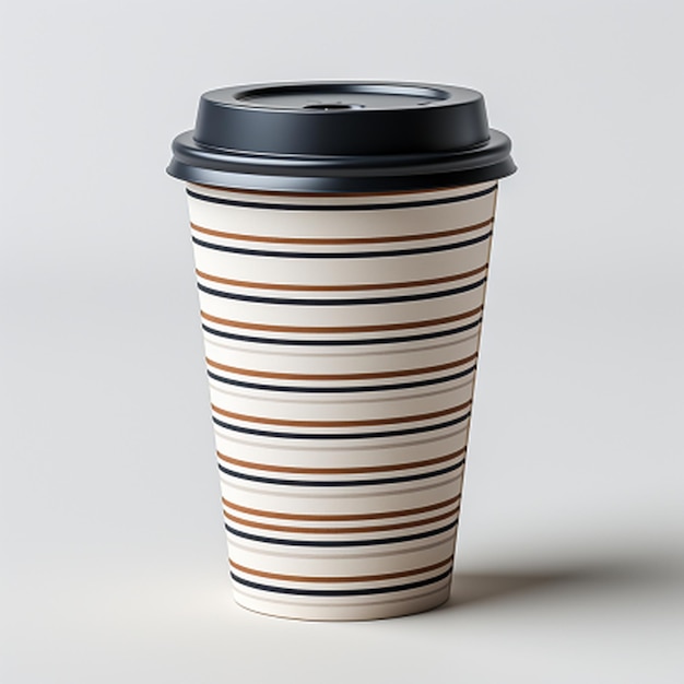 Mockup einer einfachen weißen Kaffeetasse