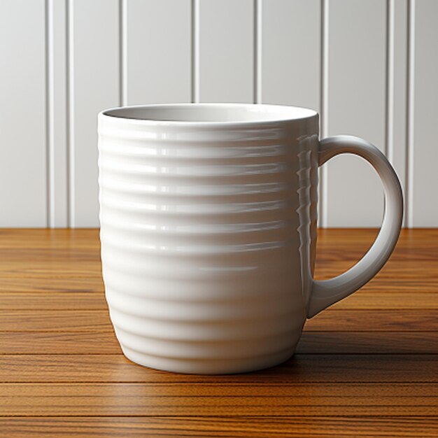 Mockup einer einfachen weißen Kaffeetasse