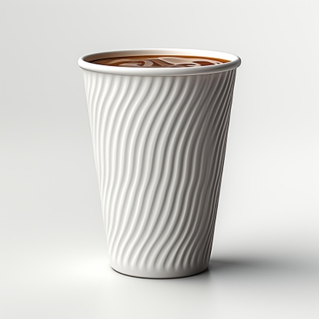 Mockup einer einfachen weißen Kaffeetasse