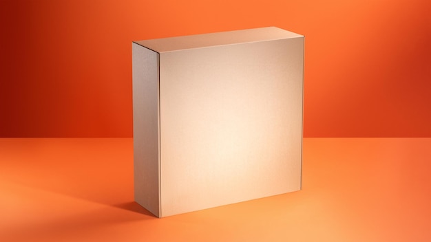 Mockup einer großen Wellenkartonbox ohne Logo