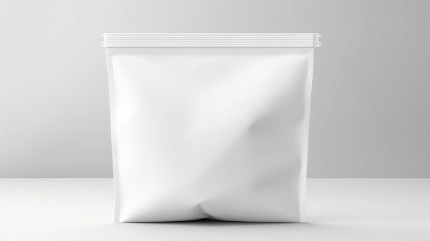 Foto mockup de embalaje de la bolsa de pie