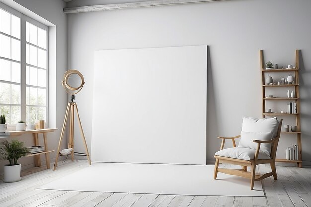 Mockup del estudio de arte de Canvas Creations