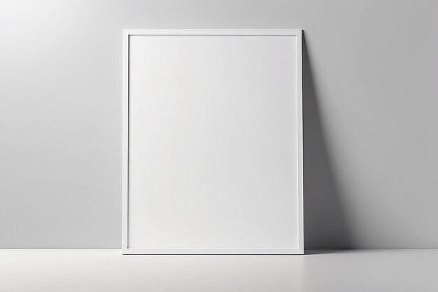 Foto mockup fotorrealista con blanco en blanco para colocar su diseño