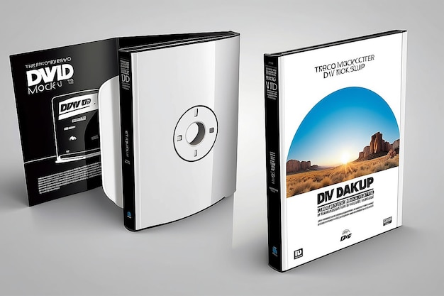 Foto mockup für das dvd-cover