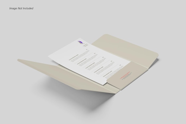 Mockup für den A4-Ordner
