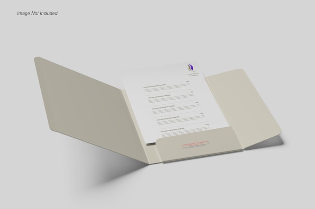 Mockup für den A4-Ordner