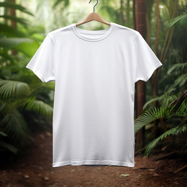 Mockup für ein weißes T-Shirt