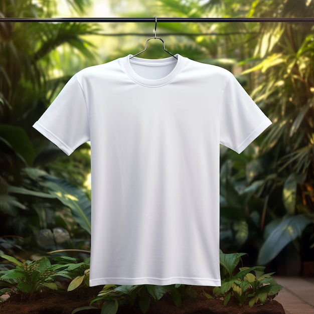 Mockup für ein weißes T-Shirt