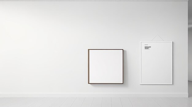 Foto mockup für eine kunstgalerie