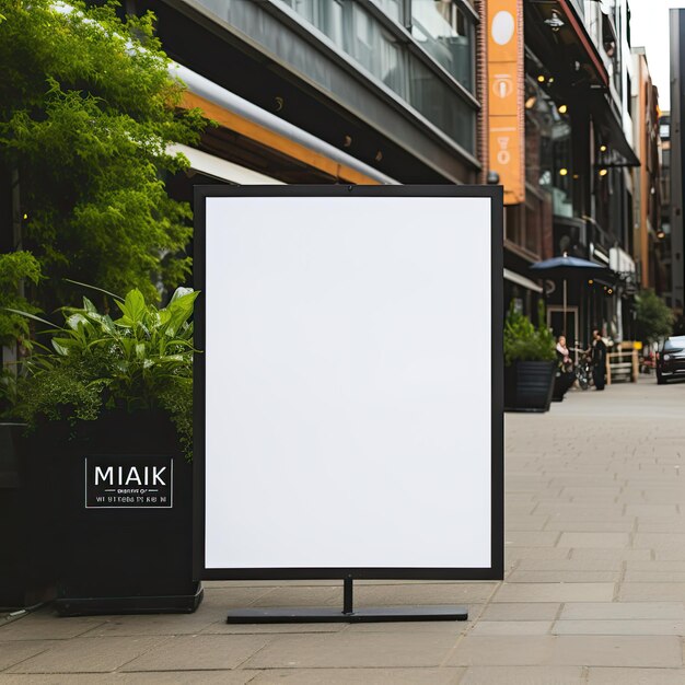 Foto mockup für eine leere plakatwand