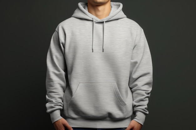 Mockup für einen leeren Hoodie