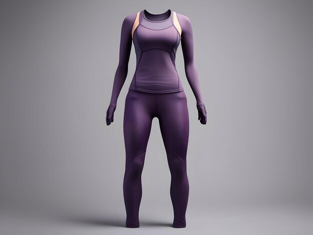 Foto mockup für fitnessanzüge für frauen 3d-mockup für fitnesanzüge für frauengymnastik und sportanzüge mockup