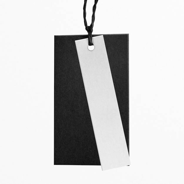 Mockup für Kleidungsetiketten png durchsichtig