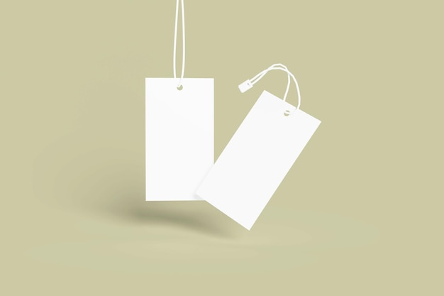 Mockup für leere Etiketten