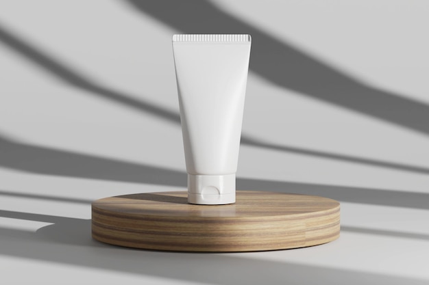 Mockup für weiße Kosmetikröhren