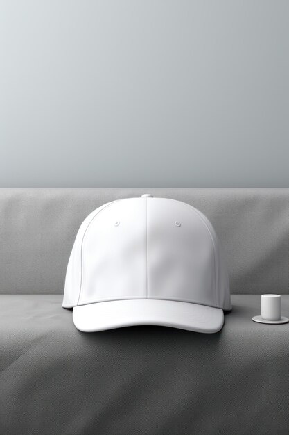 Mockup de gorra de béisbol