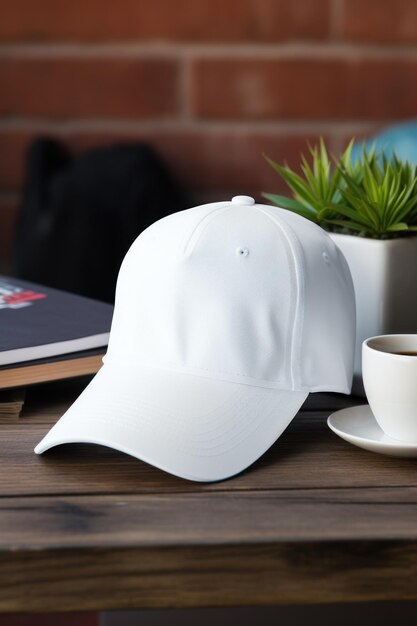 Mockup de gorra de béisbol