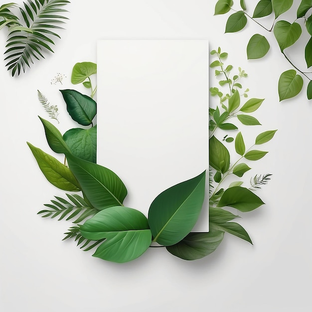 Foto mockup inspirado en la naturaleza con espacio en blanco para colocar su diseño