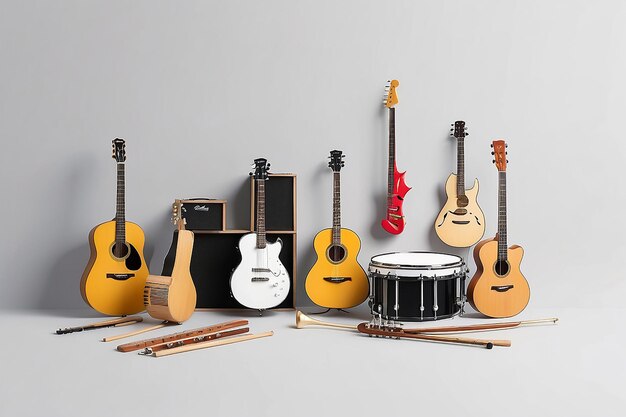 Mockup de los instrumentos musicales