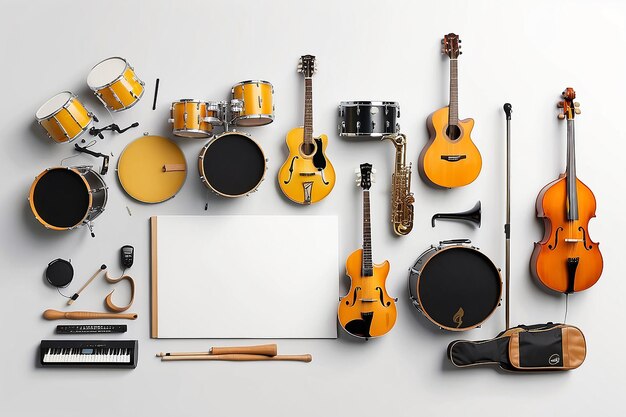 Mockup de los instrumentos musicales