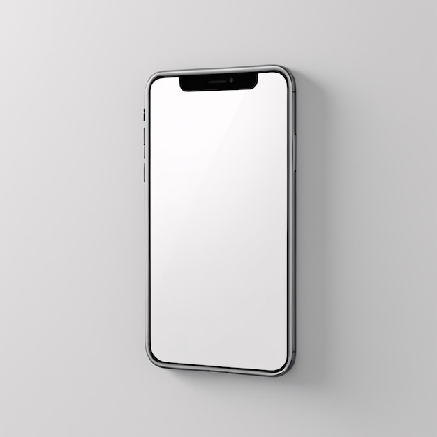 Mockup de la interfaz de usuario de un dispositivo móvil ultra realista para una plantilla de presentación Marco de teléfono móvil