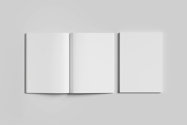 Mockup de libro en blanco