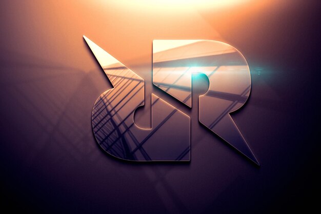 Foto mockup-logo 3d