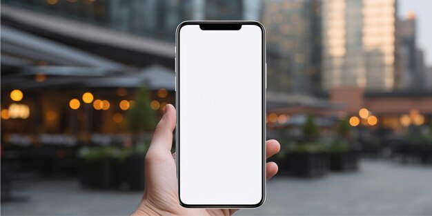 Mockup de pantalla de smartphone