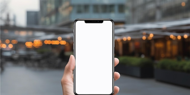 Mockup de pantalla de smartphone