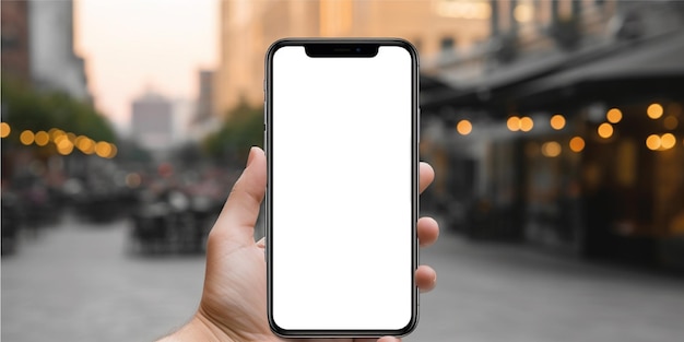 Mockup de pantalla de smartphone