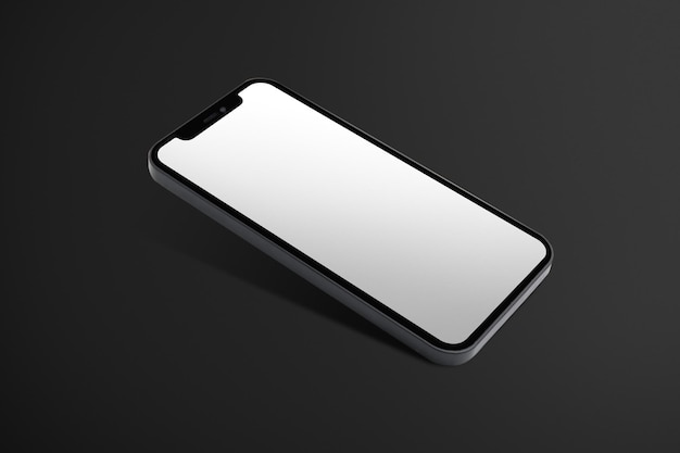 Mockup de pantalla de teléfono png espacio de diseño transparente
