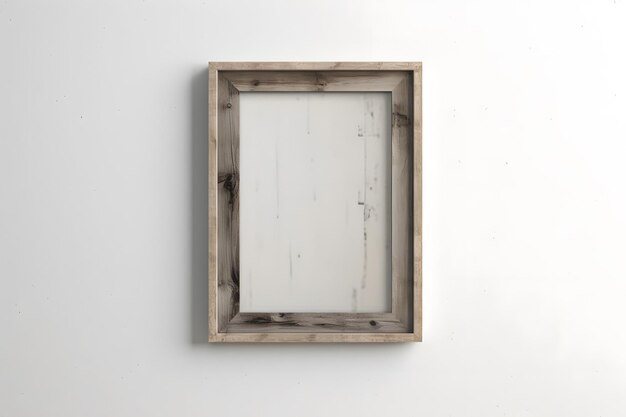 Foto mockup para quadro de pintura de madeira com fundo branco fotografia premiada de 16k
