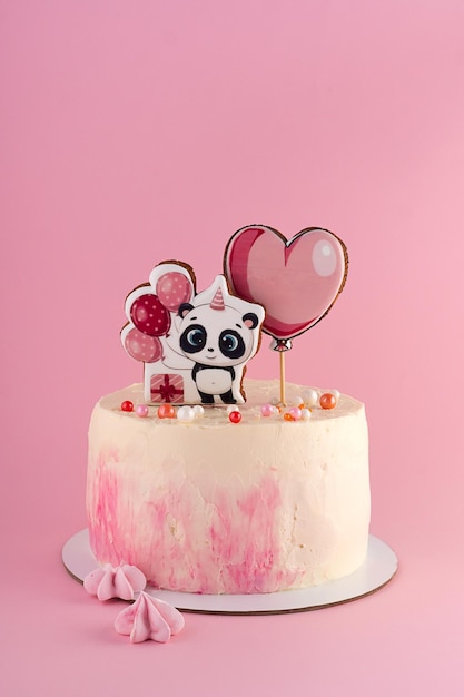 Mockup de pastel de vacaciones para la fiesta de cumpleaños del bebé