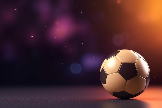 Mockup de una pelota de fútbol Generar Ai