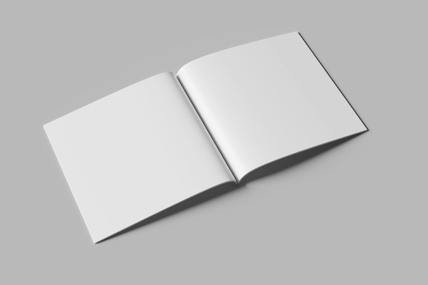 Mockup de la revista cuadrada
